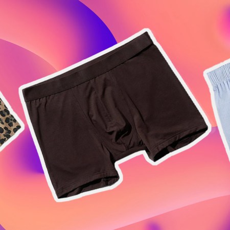 a collage of the best men's underwear on a purple background