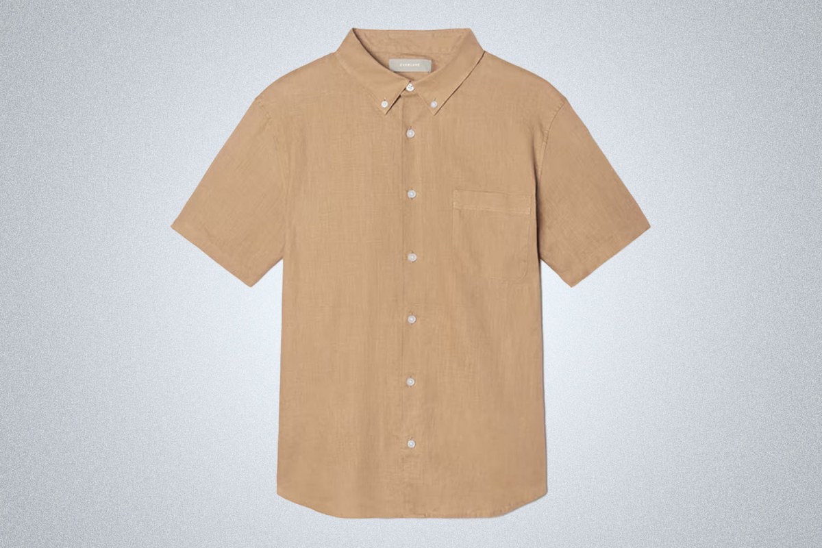 Everlane The Linen Short-Sleeve Standard Fit Shirt