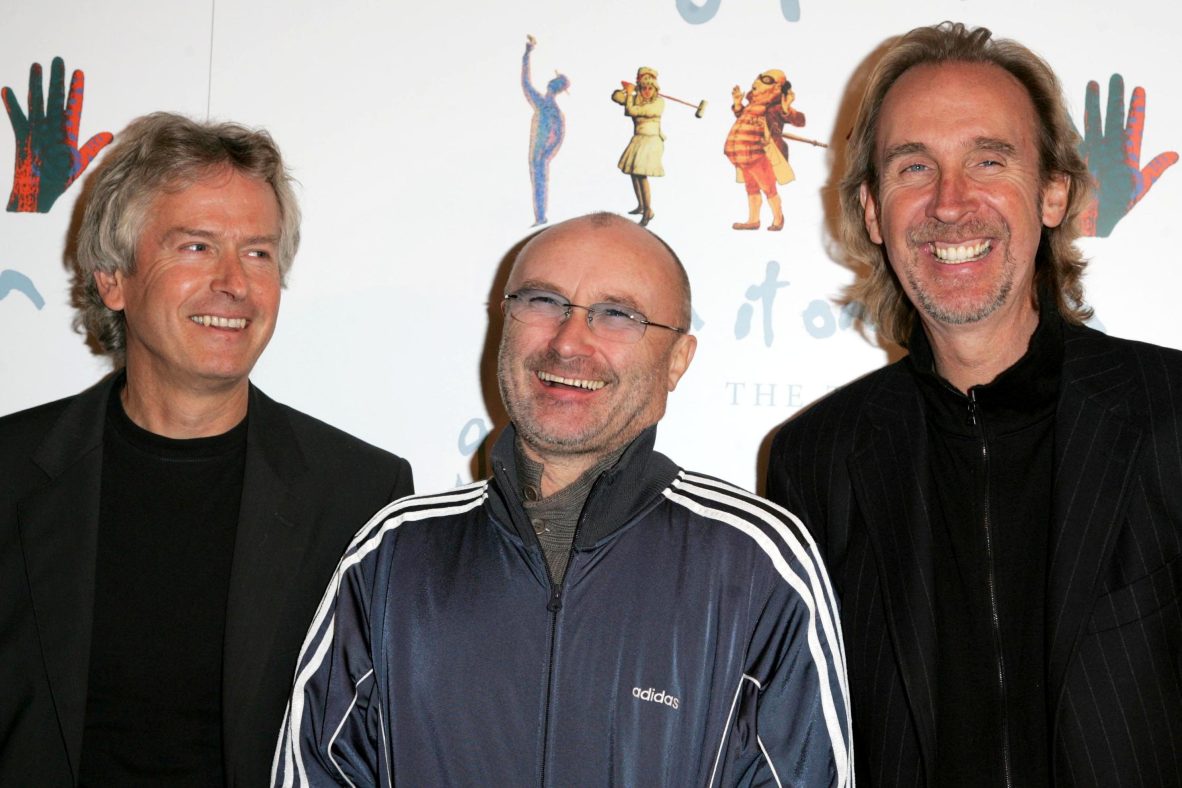 Tony Banks, Phil Collins and Mike Rutherford of Genesis.