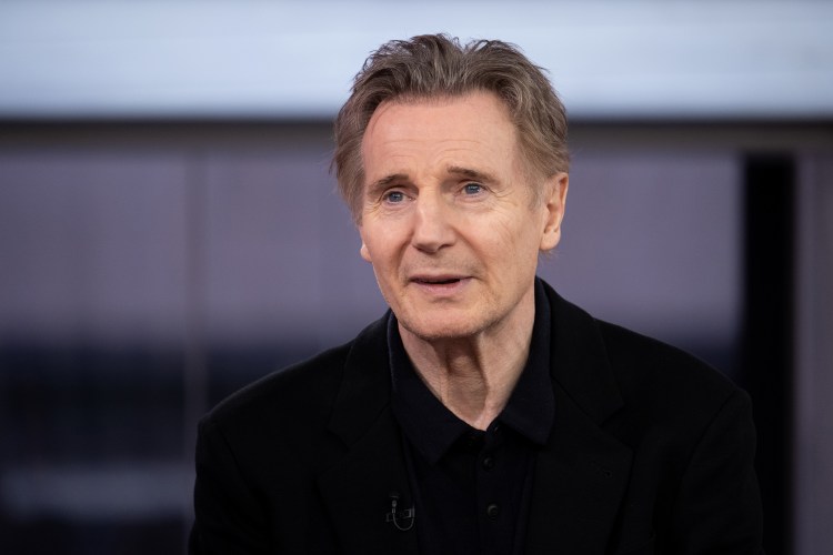 Liam Neeson appears on The TODAY Show on February 15, 2023.