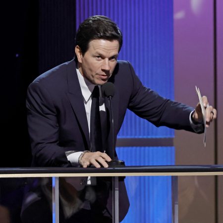 Mark Wahlberg speaks onstage during the 29th Annual Screen Actors Guild Awards at Fairmont Century Plaza on February 26, 2023 in Los Angeles, California.
