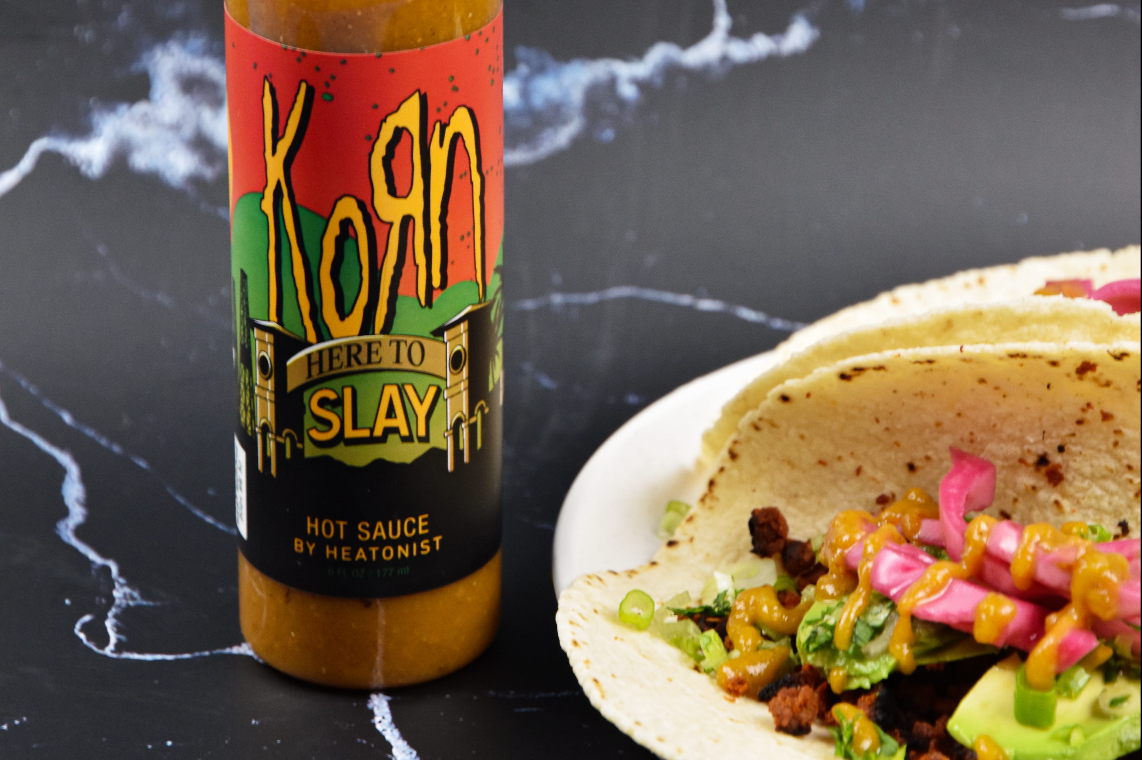 Korn's Here to Slay hot sauce.