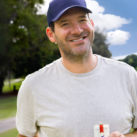 Tony Romo in an ad for Michelob ULTRA.