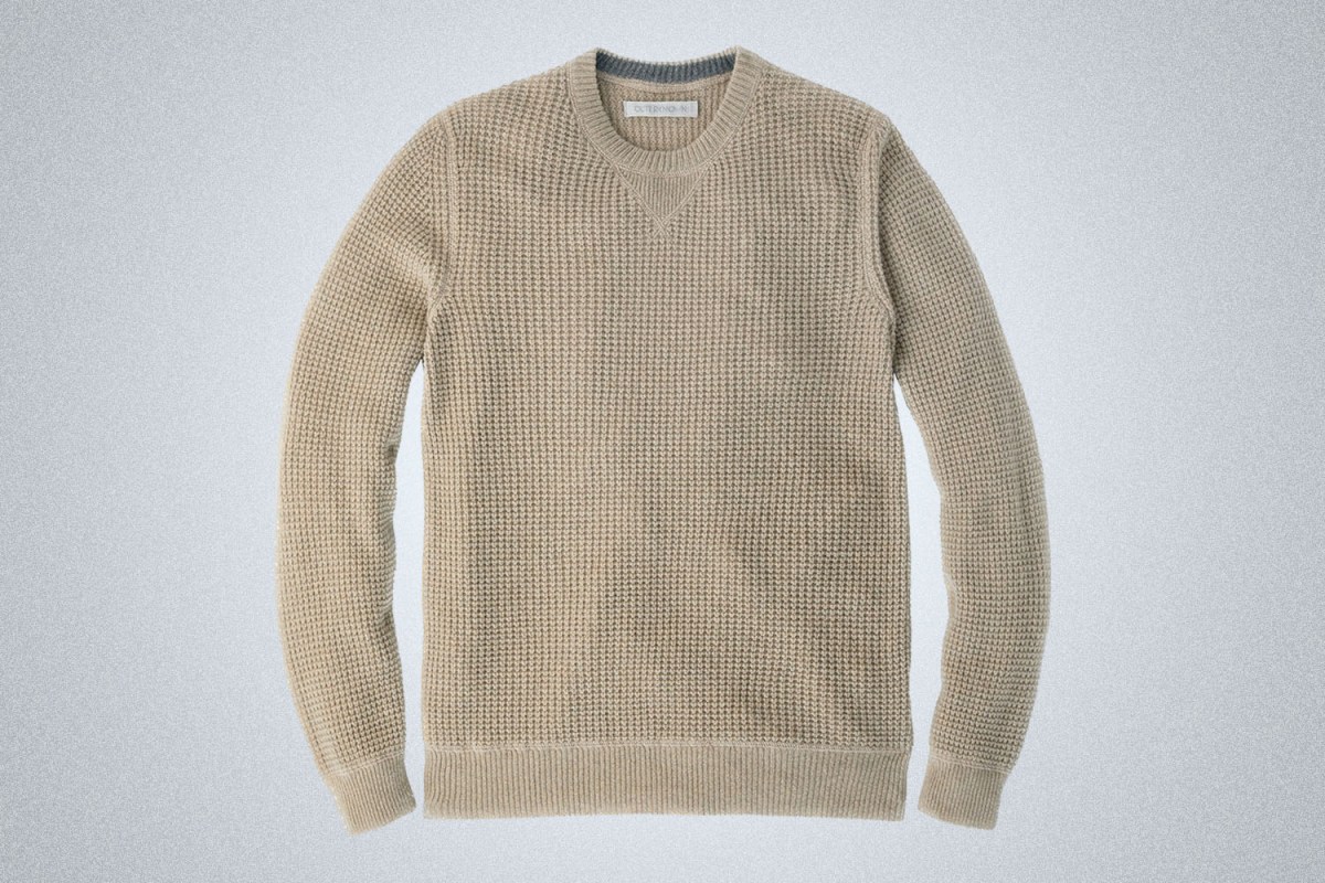 Outerknown Reimagine Cashmere Waffle Crew