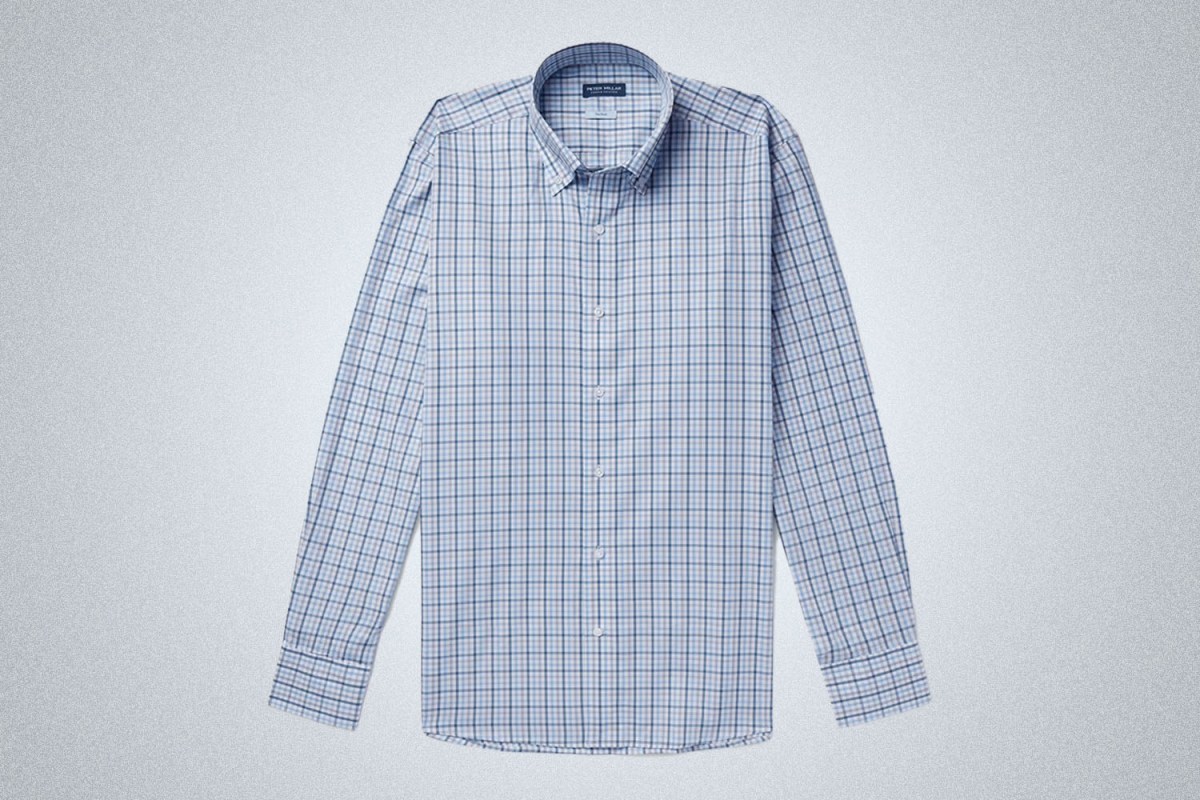 Peter Millar Jive Checked Cotton-Twill Shirt