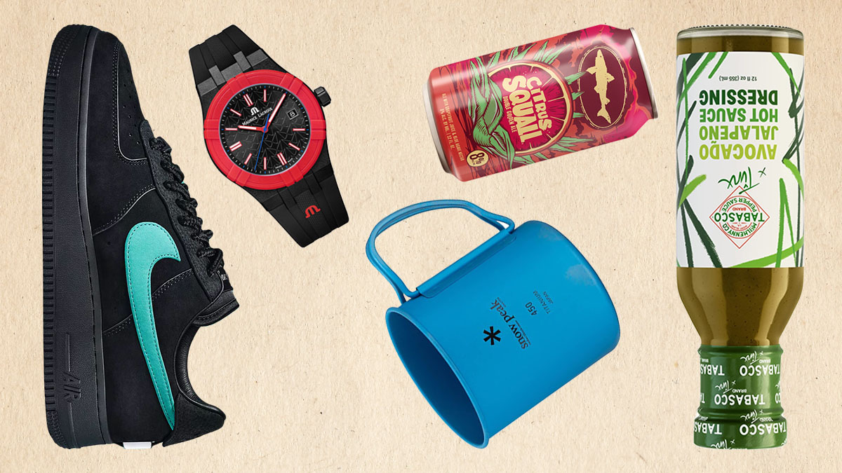 a collage of Product of the Week items on a tan background