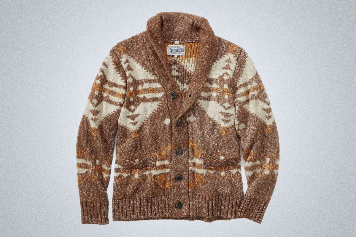 Schott The Motif Cardigan Sweater