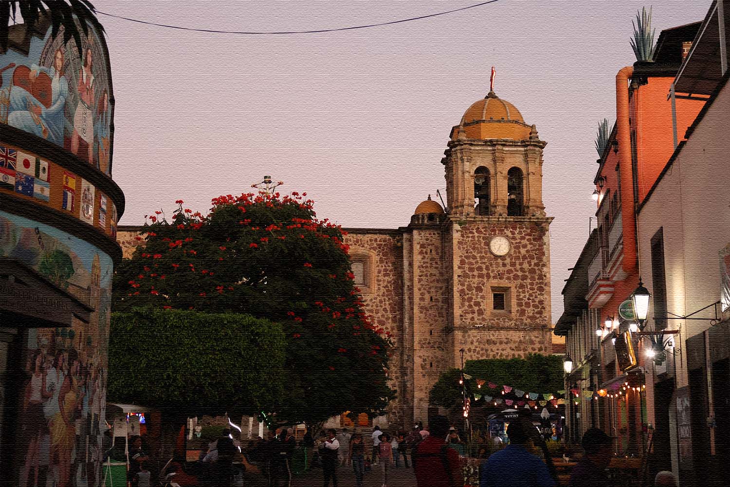 Vistas del histórico pueblo de Tequila