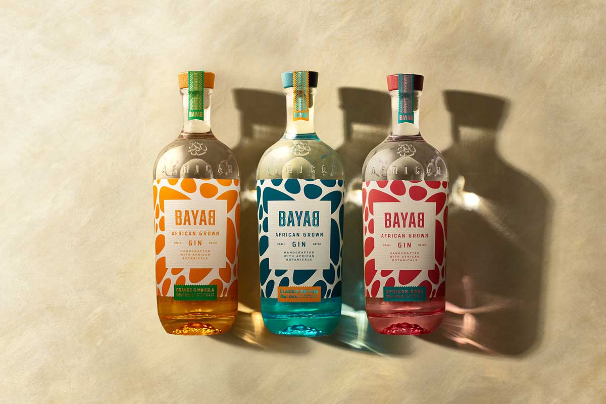 Three varieties of Bayab Gin from Spearhead Spirits