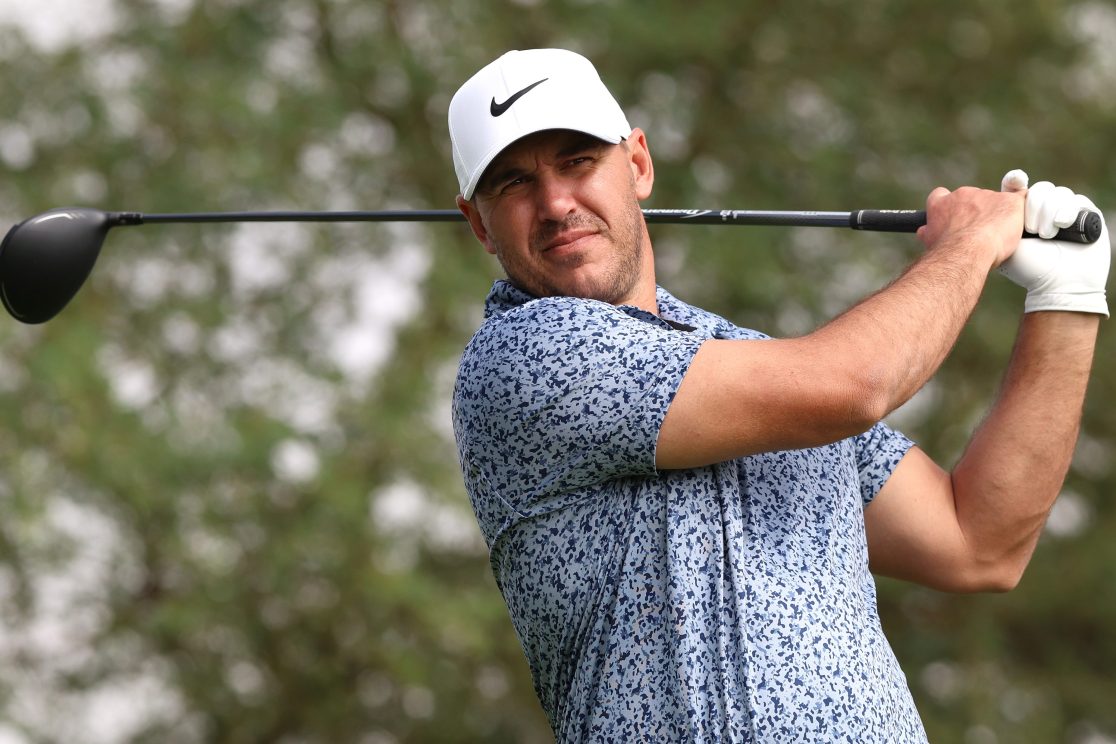 Brooks Koepka plays a tee shot at the PIF Saudi International. Is the LIV Golf star planning a return to the PGA Tour?