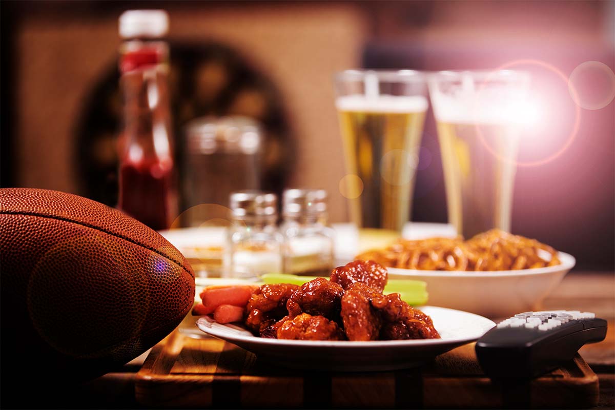 Watching television. Sports bar or local pub. Football, food, beer. The best places to watch the Super Bowl in NYC that aren't traditional sports bars.