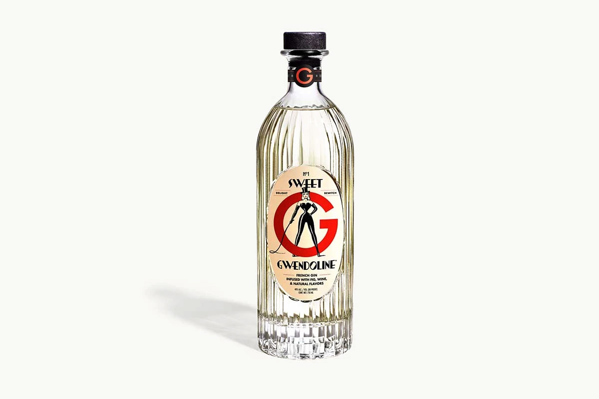 A bottle of Sweet Gwendoline French Gin