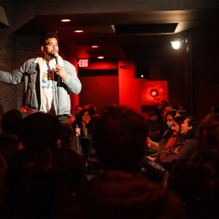 A stand-up comic performing at Hotbed comedy club in Washington, D.C. We spoke with owner and founder of Underground Comedy, Sean Joyce.