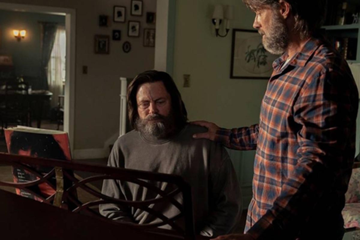 Nick Offerman and Murray Bartlett in episode three of "The Last of Us"