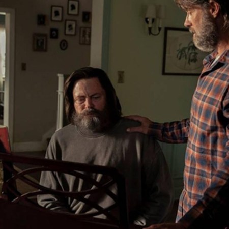 Nick Offerman and Murray Bartlett in episode three of "The Last of Us"