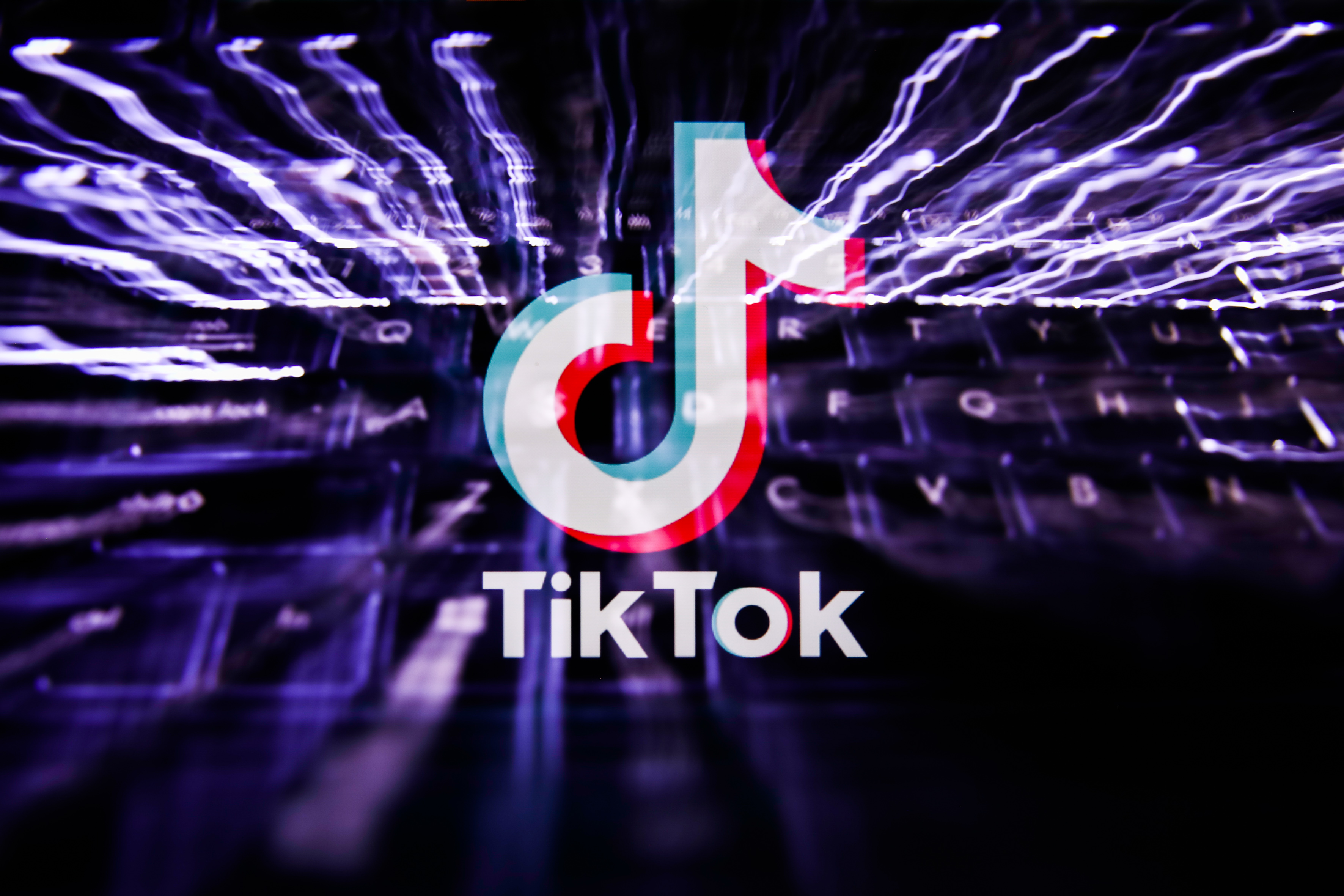 A conceptual graphic featuring the TikTok logo in the middle.