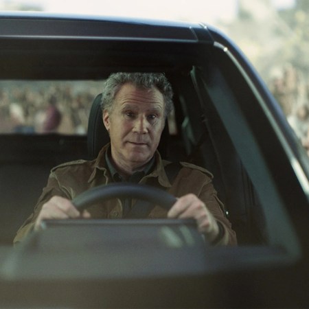 Will Ferrell driving a Chevy Silverado EV in a Super Bowl commercial from GM and Netflix. It's kicking off a long-term partnership between the automaker and streaming service.