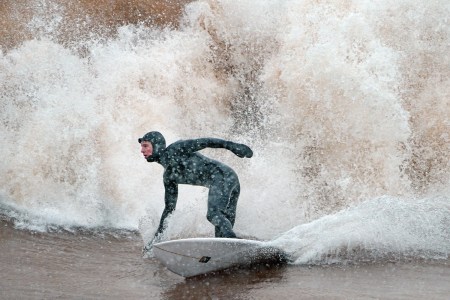 What’s It Like Surfing on the Great Lakes in Winter?