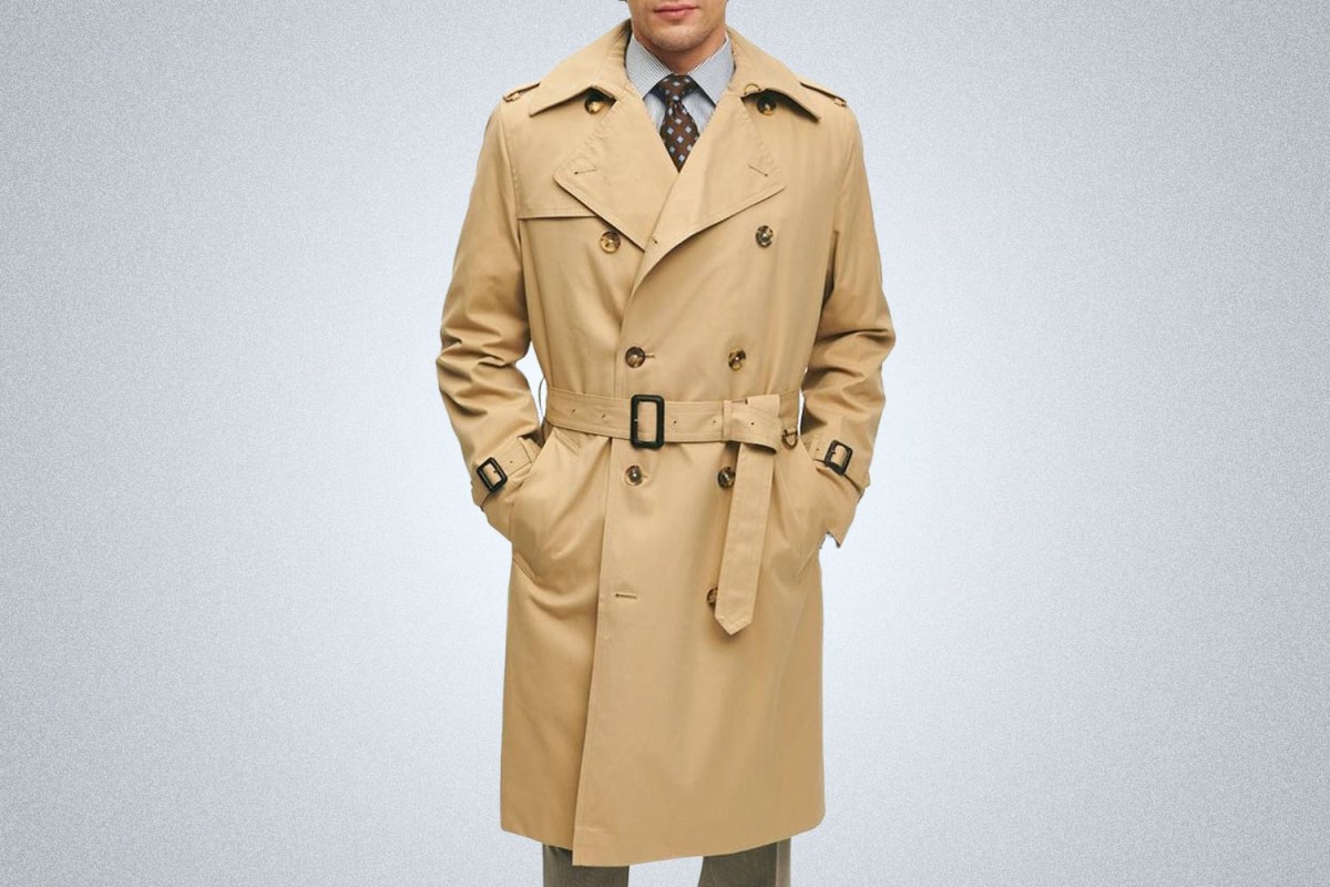 The Bankers Buy: Brooks Brothers Supima Cotton Thermore Fill Trench Coat