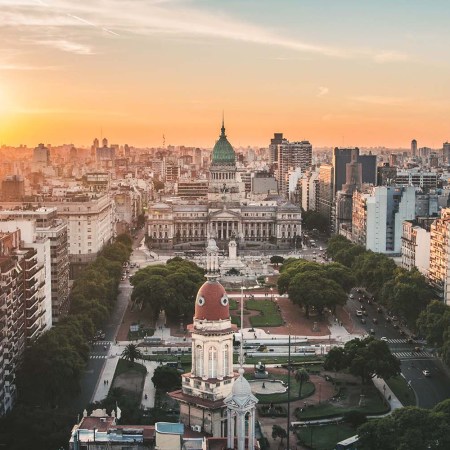 Buenos Aires at sunset