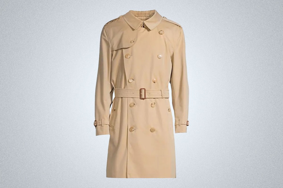 The OG Luxe Trench: Burberry "Kensington" Heritage Trench Coat