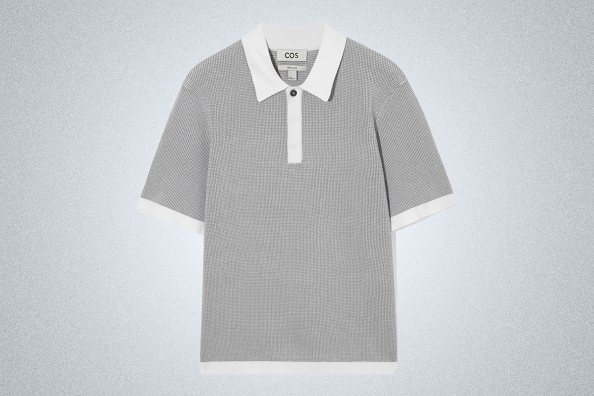 COS Regular-Fit Knitted Polo Shirt