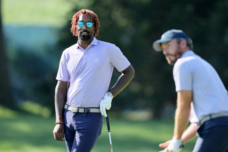 R Smith on the 8th during the Pro-Am prior to the BMW Championship at Wilmington Country Club on August 17, 2022 in Wilmington, Delaware.