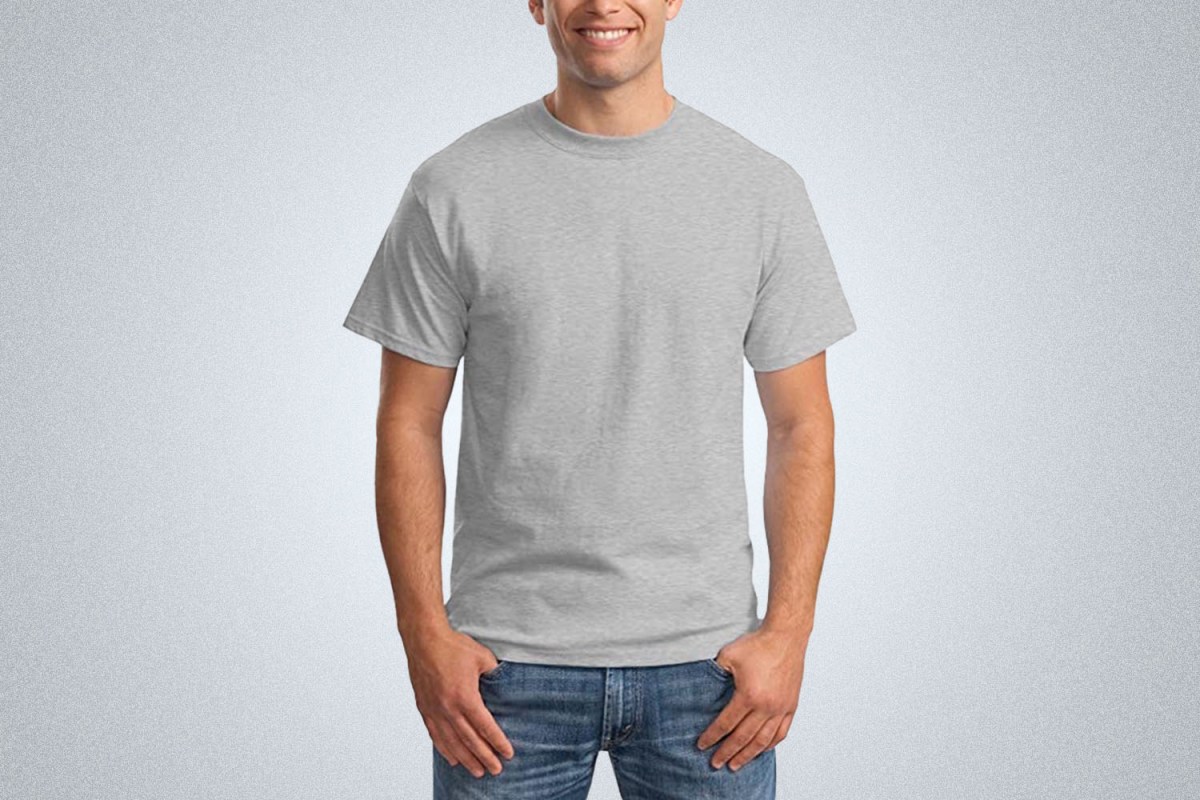 Hanes Beefy Crewneck Cotton T-Shirt (2-Pack)