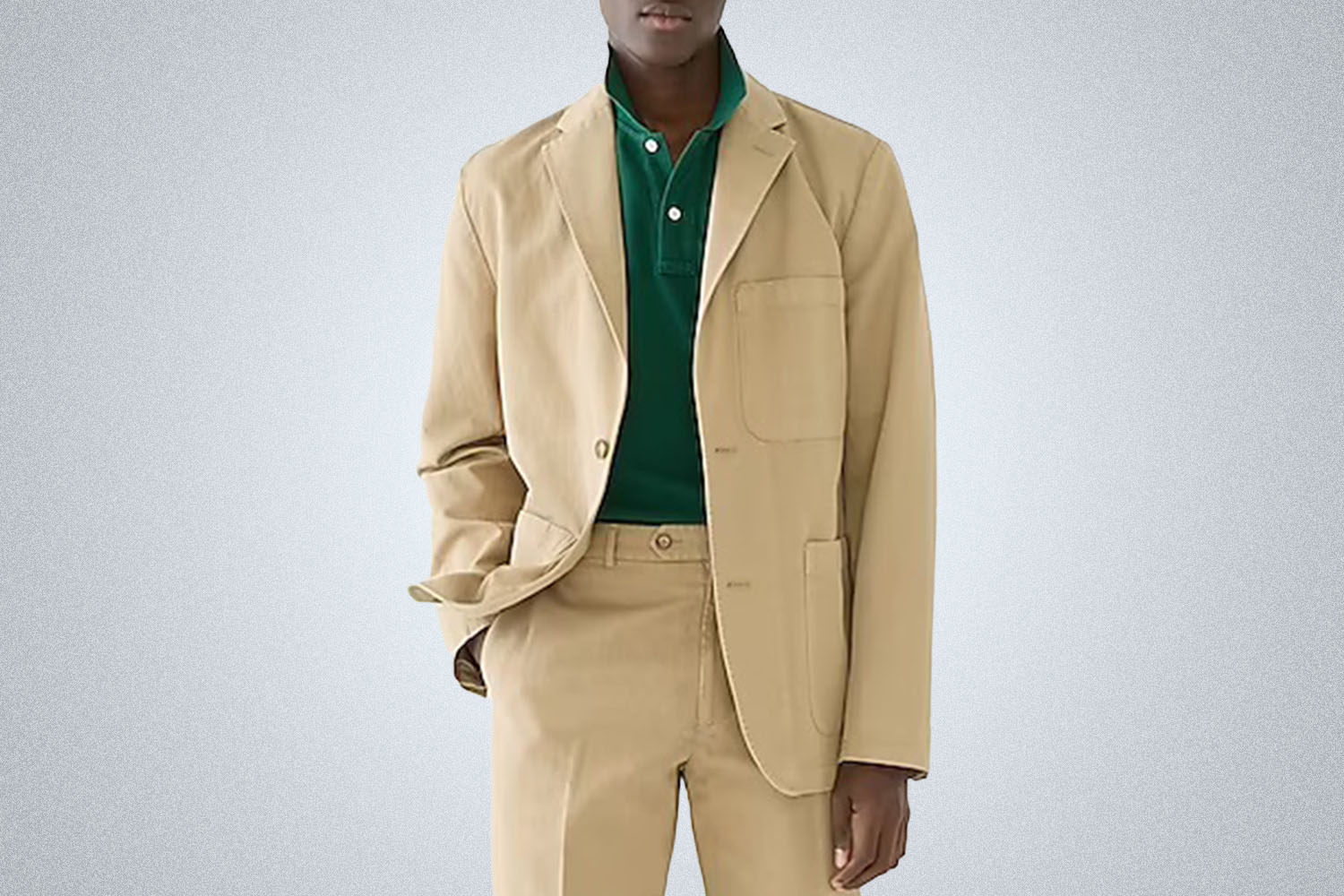 J.Crew Garment-Dyed Cotton-Linen Chino Suit Jacket