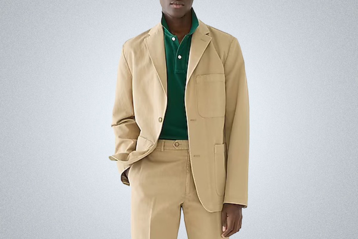 For The Uniform Guy: J.Crew Garment-Dyed Cotton-Linen Chino Suit Jacket