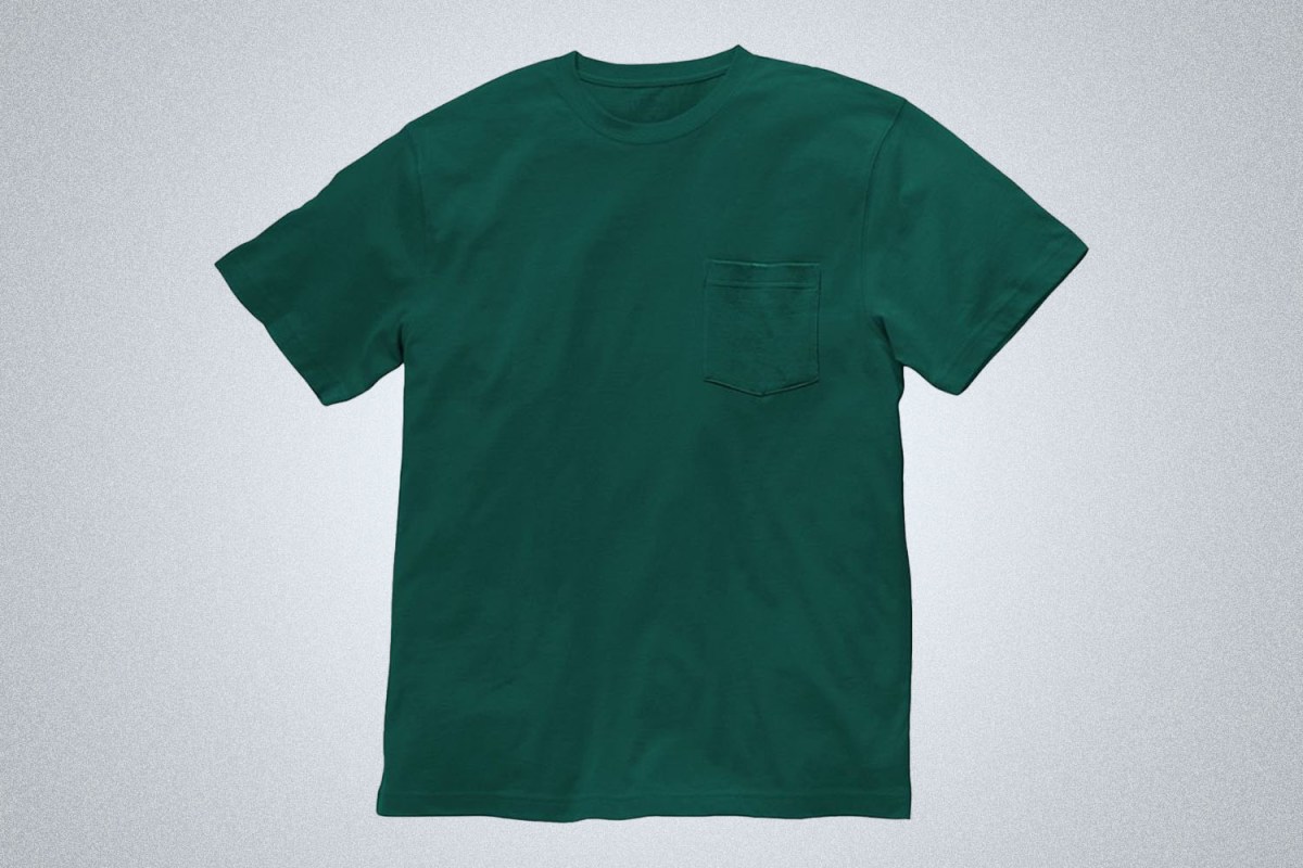 L.L.Bean Traditional Fit Carefree Unshrinkable Pocket Tee