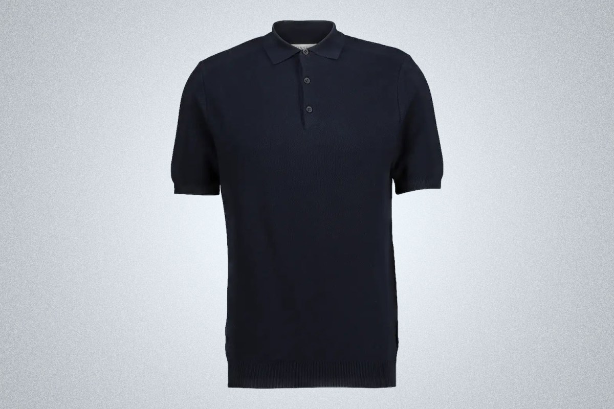 Softest Knit Polo: Sunspel Knitted Cotton Polo Shirt