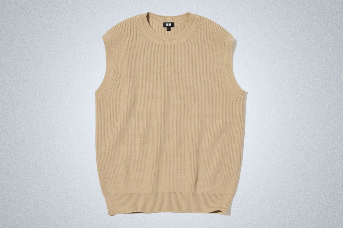 The Solo Sweater Vest: Uniqlo Middle Gauge Crew Neck Knitted Vest