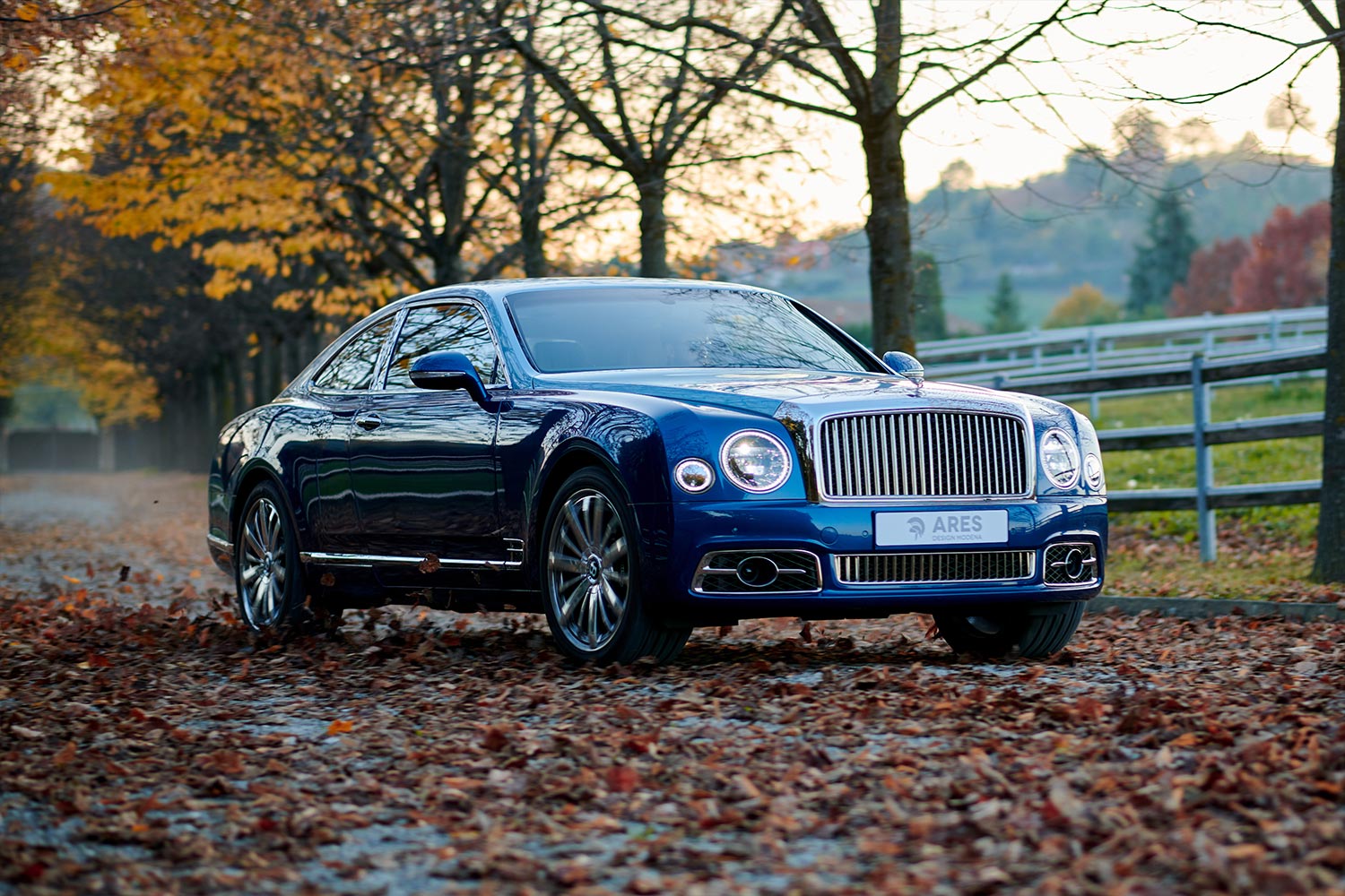 This Bentley Mulsanne was converted from a four-door into a two-door by Ares.