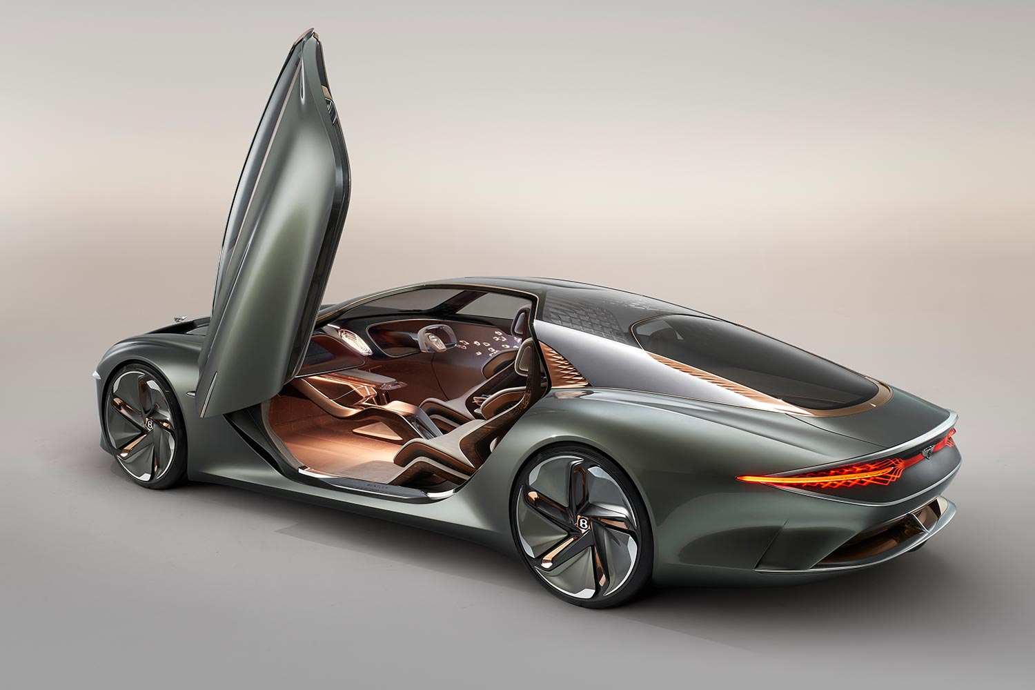 The Bentley EXP 100 GT, an electric concept car unveiled in 2019