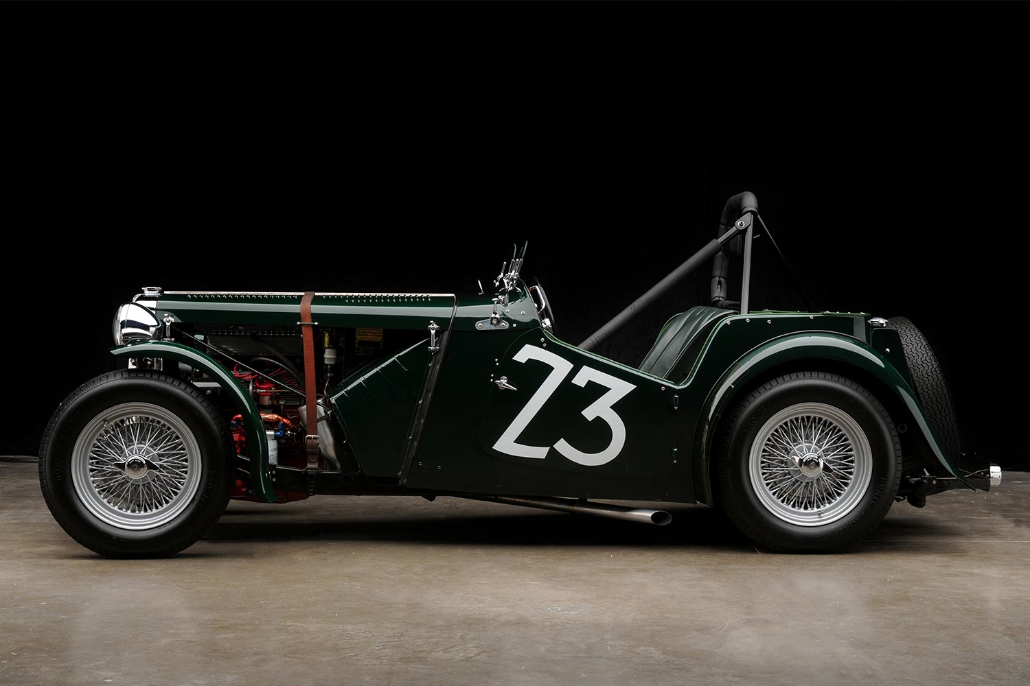 The MG TC that Carroll Shelby won his first race in