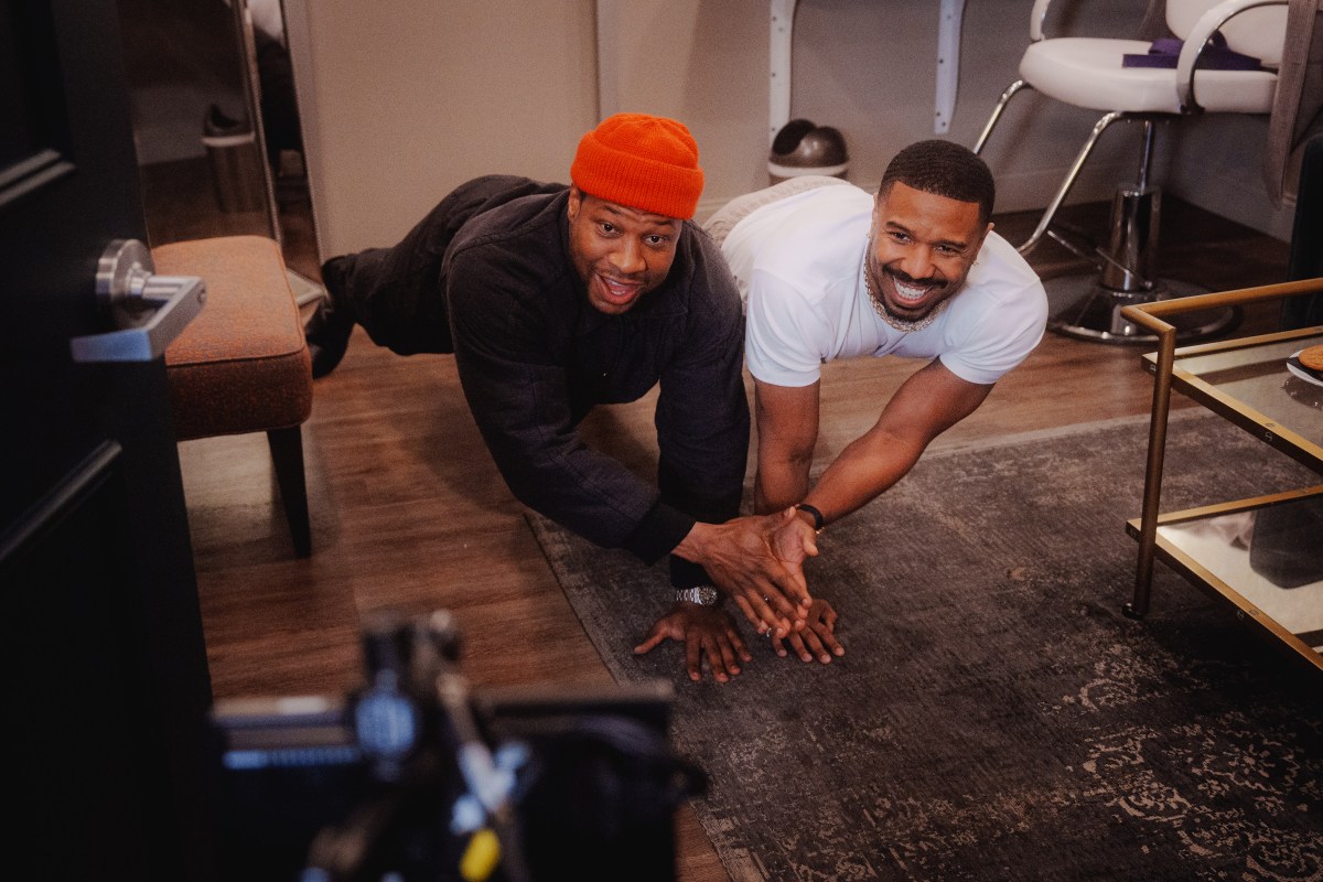 "Creed III" stars Jonathan Majors and Michael B. Jordan horsing around for late night TV. An Instagram post recently highlighted the ab workout of the two stars.