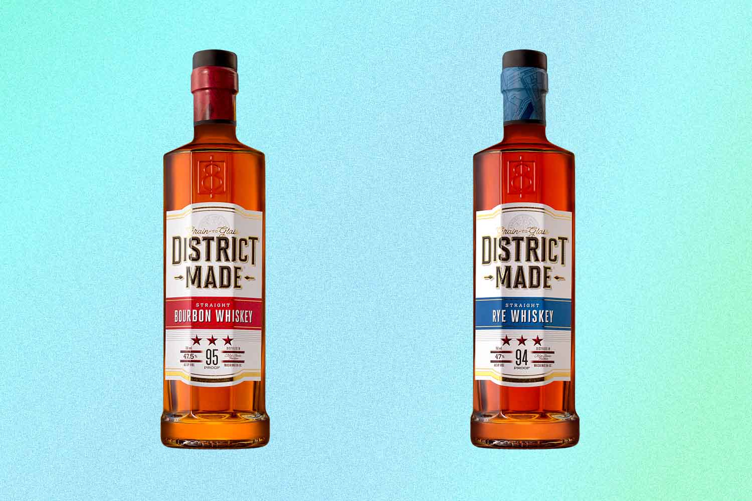 A bourbon and a rye from District Made Spirits