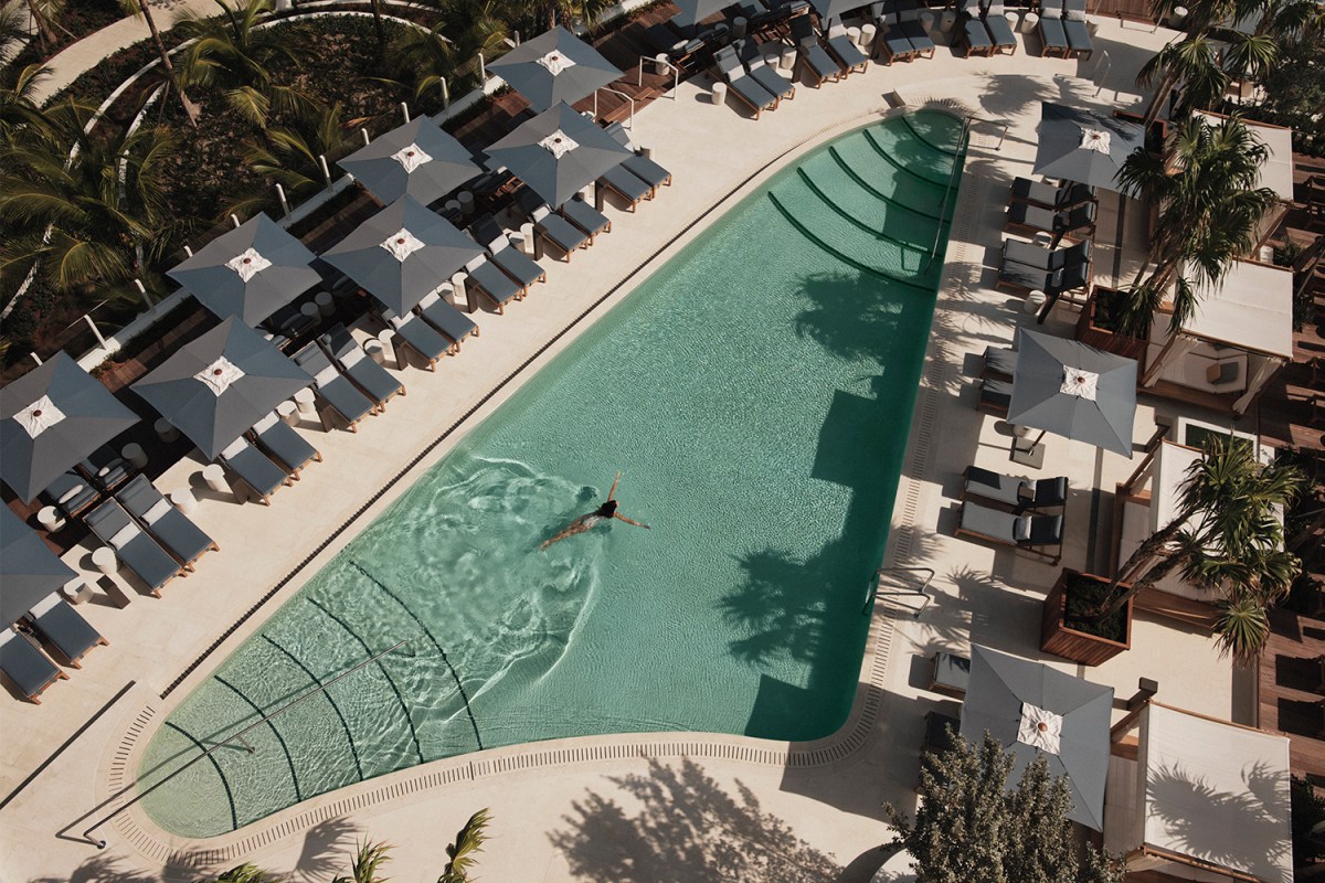 The pool at the Four Seasons Fort Lauderdale, which is celebrating its one-year anniversary