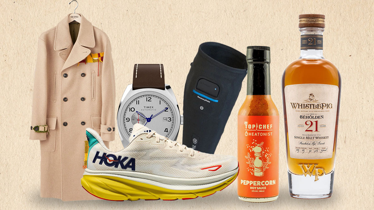 a collage of products of the weeks good on a tan background