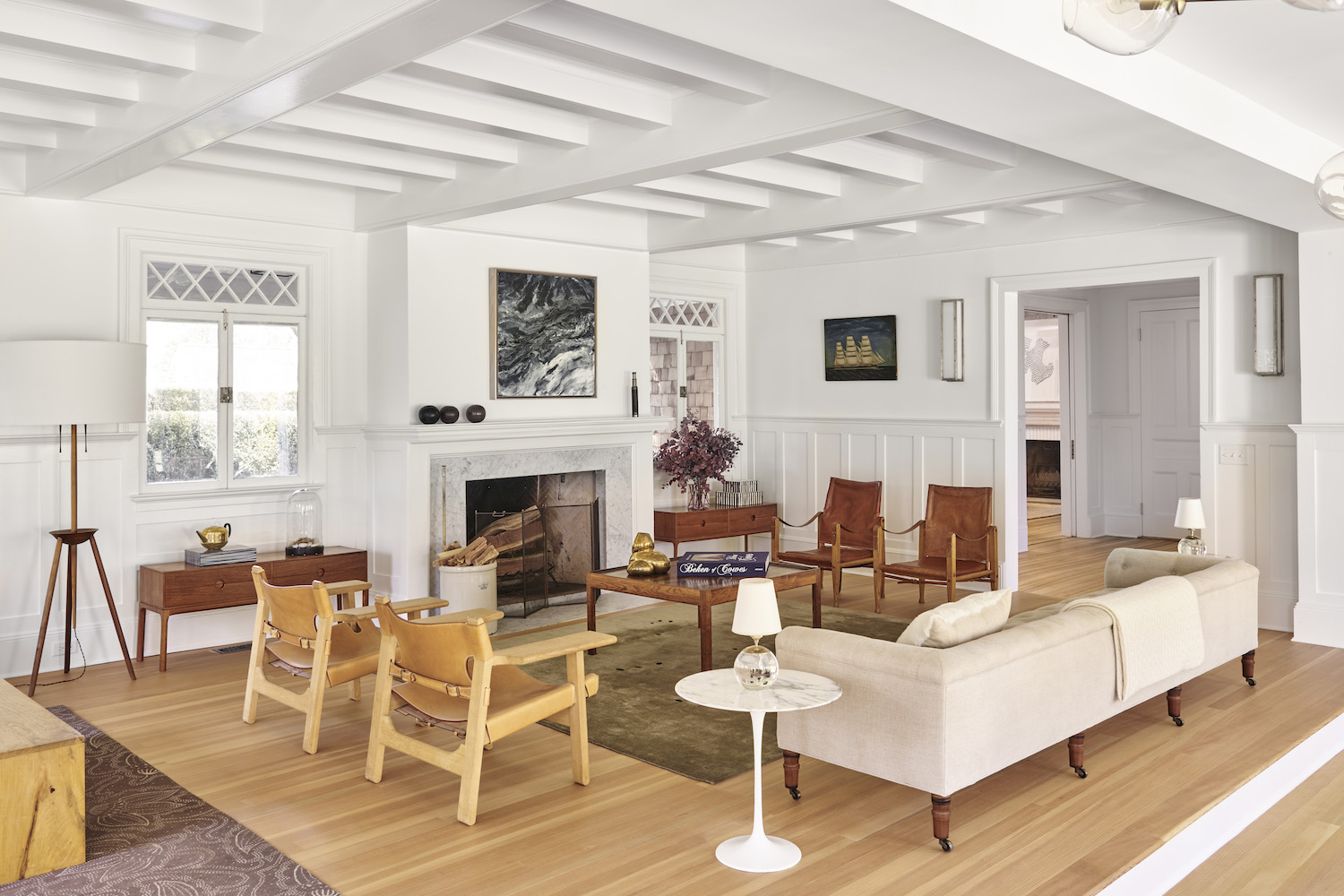 A living room as seen in Chris Mitchell and Pilar Guzmán's design book Patina Modern