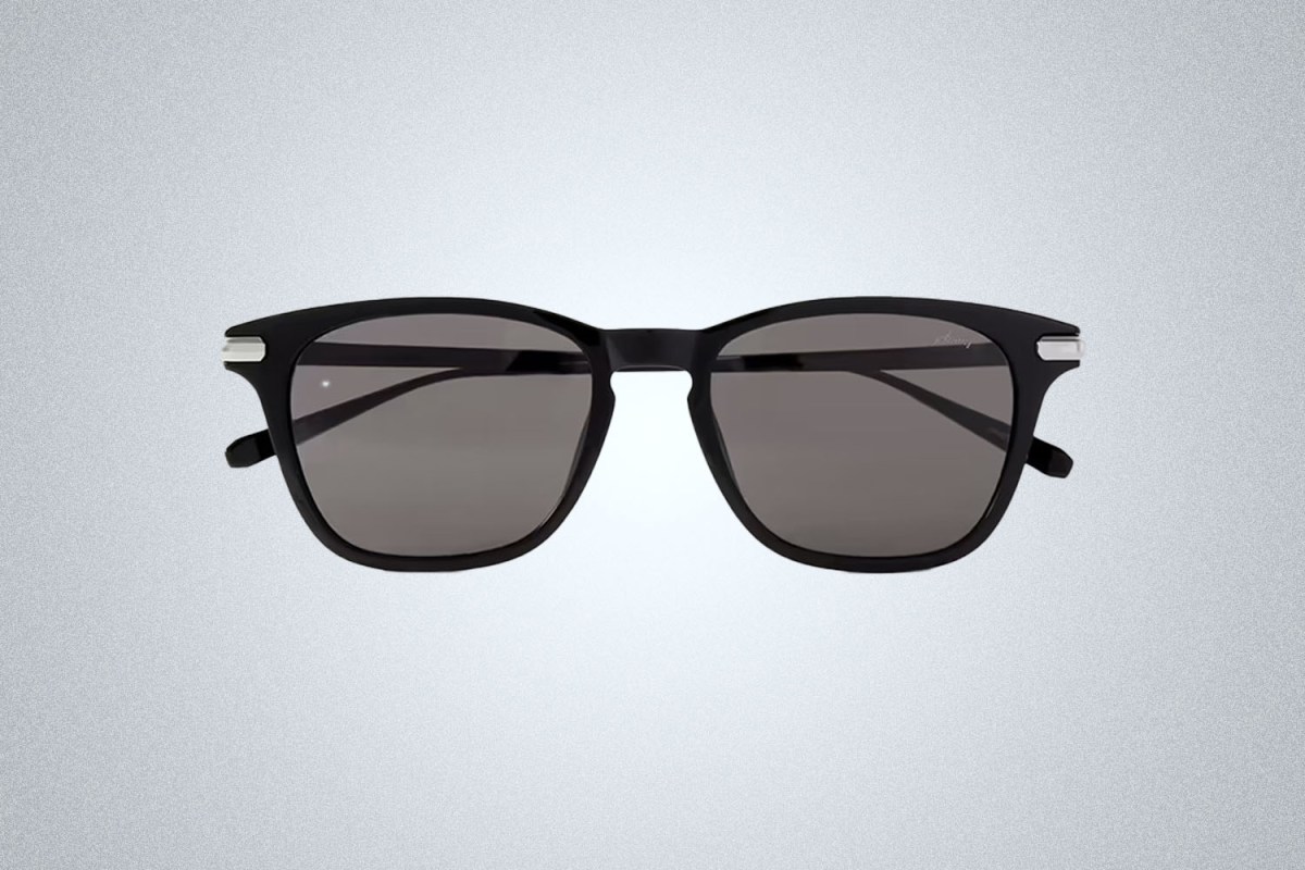 Brioni D-Frame Acetate and Silver-Tone Sunglasses