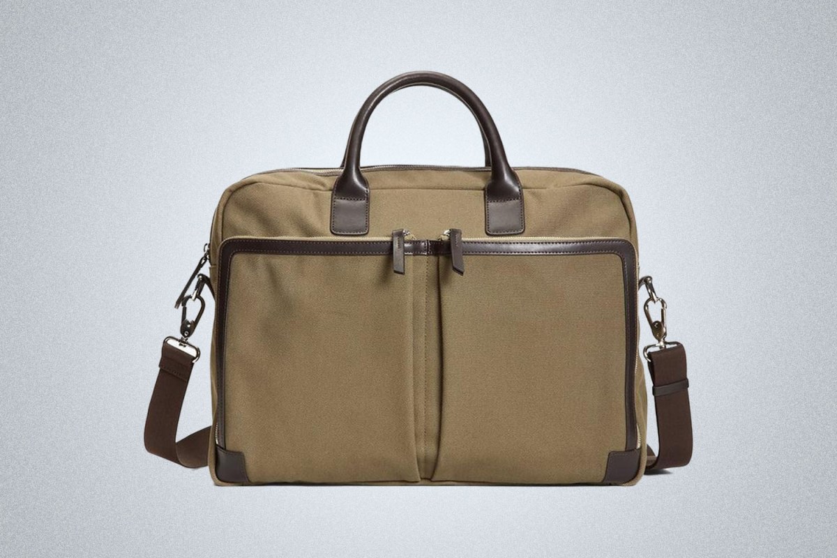 Brooks Brothers Canvas Briefcase