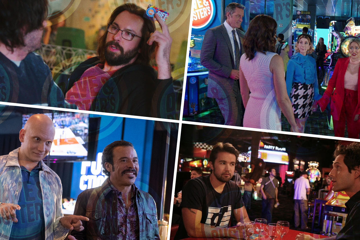 TV characters at Dave & Buster's