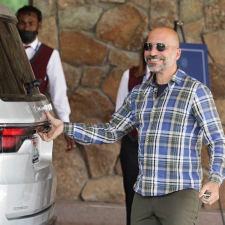 Dara Khosrowshahi, CEO of Uber, arrives at the Sun Valley Resort for the Allen & Company Sun Valley Conference on July 05, 2022