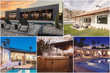 A collage of the best Airbnbs in the Coachella Valley