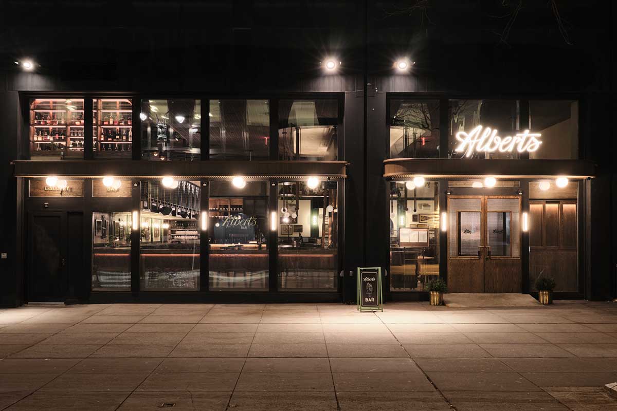 The exterior of Albert's, a new bar on E. 41st St.