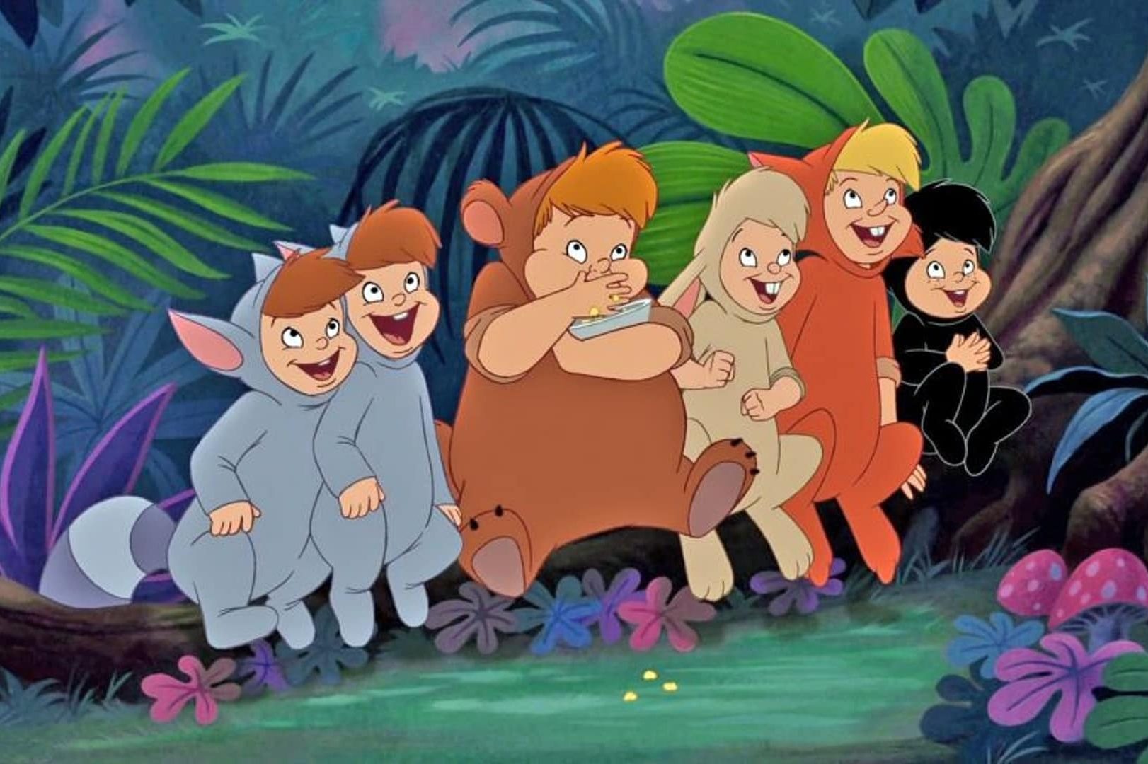 The original Lost Boys in Disney's animated version of "Peter Pan." In the new Disney+ movie, some Lost Girls will be added to the Lost Boys.
