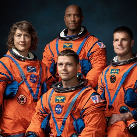 Artemis II Astronauts in their spacesuits