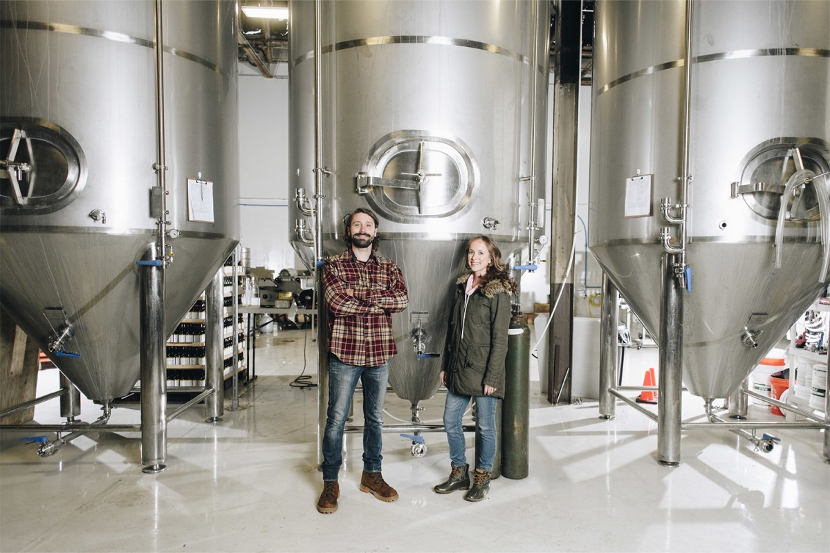 Charlie Davis and Katie Morgan of Right Bee Cider